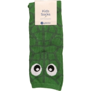B Collection Kids Novelty Quarter Crew Sock - Green