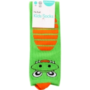 Brilliant Basics Kids Dinosaur Quarter Crew Sock - Green