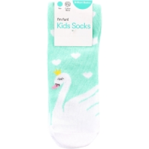 Brilliant Basics Kids Swan Quarter Crew Sock - Teal