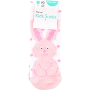 Brilliant Basics Kids Bunny Quarter Crew Sock - White