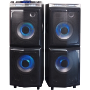 Laser Twin DJ Party Speaker System