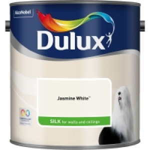 Dulux Natural Hints Silk Emulsion Paint Jasmine White 2.5L £10.00