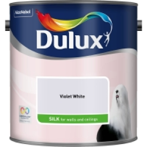 Dulux Silk Emulsion Paint Violet White 2.5L £10.00
