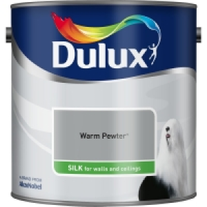 Dulux Silk Emulsion Paint Warm Pewter 2.5L £10.00