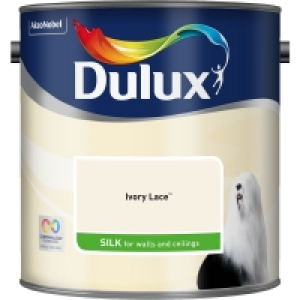Dulux Silk Emulsion Paint Ivory Lace 2.5L £10.00
