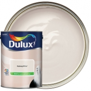 Dulux Silk Emulsion Paint - Nutmeg White 5L £22.00