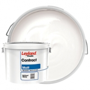 Leyland Trade Contract Matt Emulsion Paint - Brilliant White £21.00