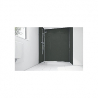 Wickes  Wickes Black Diamond Acrylic 3 Sided Shower Panel Kit - 900 