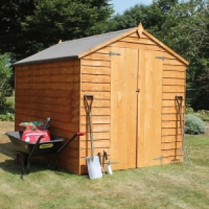 Mercia Double Door Windowless Timber Overlap Apex Shed - 8 x £280.00