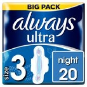 Always Ultra Night (Size 3) Sanitary Towels Wings £3.02