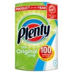 Plenty White Kitchen Roll 100 Sheets £1.75