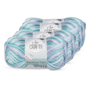 Aldi  So Crafty Frost Rainbow Yarn