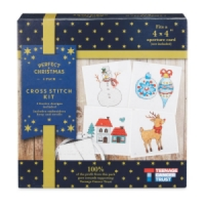 Mini Cross Stitch Quad Reindeer