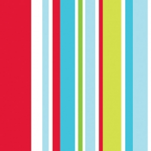 Graham & Brown Long Island Red/Blue/Green Stripe Decorative  &pound;14.99
