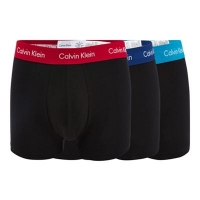 Debenhams  Calvin Klein - 3 pack black contrast waistband trunks