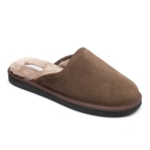 Debenhams  Peter Werth - Peter Werth mens real sheepskin mule slippers 