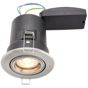 Wickes Brushed Chrome LED Premium Fire Rated Tilt Downlight  &pound;12.00