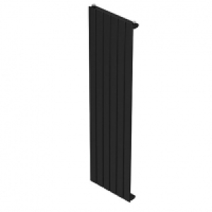 QRL Slieve Single Panel Vertical Designer Radiator - Black Q &pound;220.00