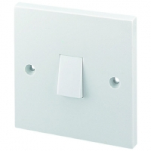 Wickes 10A Light Switch 1 Gang 2 Way White £1.09