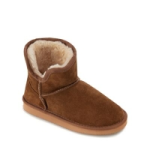 Mantaray - Kids tan suede bootie slipper