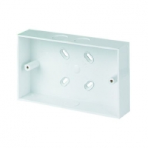 Wickes 2 Gang Pattress Box & Adaptor - White 32mm £1.40