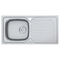 Wickes  Metro 1 Bowl Reversible Kitchen Sink - Stainless Steel