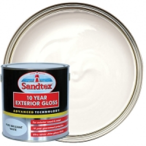 Wickes  Sandtex 10 Year Exterior Gloss Paint - Pure Brilliant White 