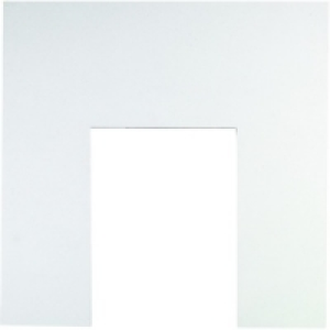 Wickes Micro Marble Gas & Electric Fire Back Panel Whiet 940