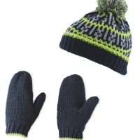 Aldi  Kids Neon Hat & Gloves Set