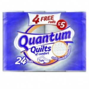 Quantum Quilts Toilet Tissue 24 Rolls £5.00