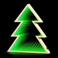 QDStores  60 LED Light Green Tree Decoration 26x30cm