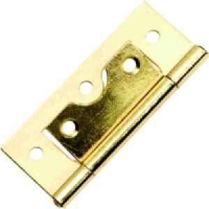 Wickes Flush Hinge Brass Plated 63mm 12 Pack