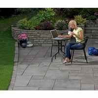 Wickes  Marshalls Firedstone Dusk Mixed Size Paving Patio Pack - 5 m