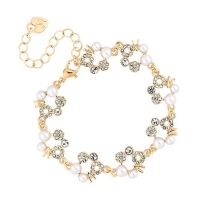 Debenhams  Lipsy - Pearl and crystal hoop bracelet