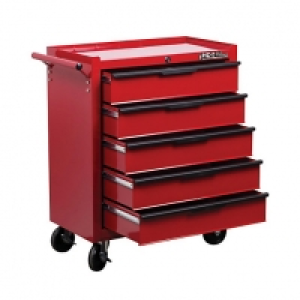Hilka Heavy Duty 5 Drawer Tool Trolley - Red £127.00