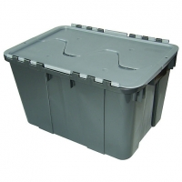 Wickes  Wickes Grey Shatterproof Storage Crate - 55L
