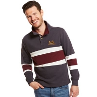 Debenhams  Help for Heroes - Grey and burgundy striped sweatshirt