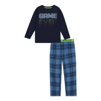 Debenhams  bluezoo - Boys blue game over print pyjama set