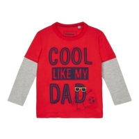 Debenhams  bluezoo - Boys red Cool like my dad t-shirt