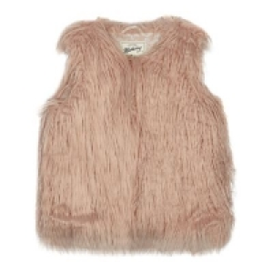 Mantaray - Girls pink faux fur gilet £16.80