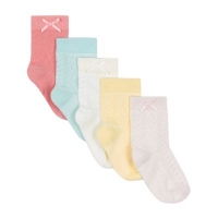 Debenhams  bluezoo - Pack of five baby girls assorted cable knit socks