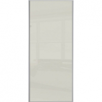 Wickes  Wickes Sliding Wardrobe Door Silver Framed Single Panel Crea