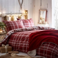 Debenhams  Home Collection - Rec Noelle Christmas Check Bedding set