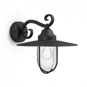 Philips Outdoor Black Pasture Wall Lantern - 60W £49.99