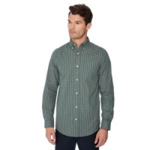 Maine New England - Green micro check print long sleeve regu &pound;16.00
