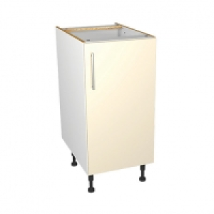 Wickes Orlando Cream Gloss Slab Base Unit - 400mm £71.00
