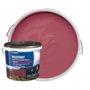 Wickes Textured Masonry Paint - Brick Red 5L £25.99