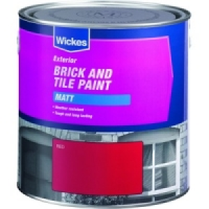 Wickes Exterior Brick & Tile Paint Matt Red 2.5L £24.99