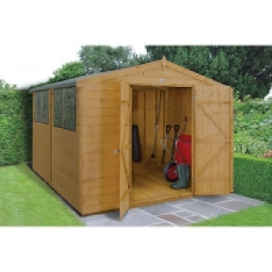 Forest Garden Apex Shiplap Dip Treated Double Door Shed - 10 &pound;924.00