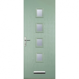 Euramax 4 Square Chartwell Green Right Hand Composite Door 8 £739.99
